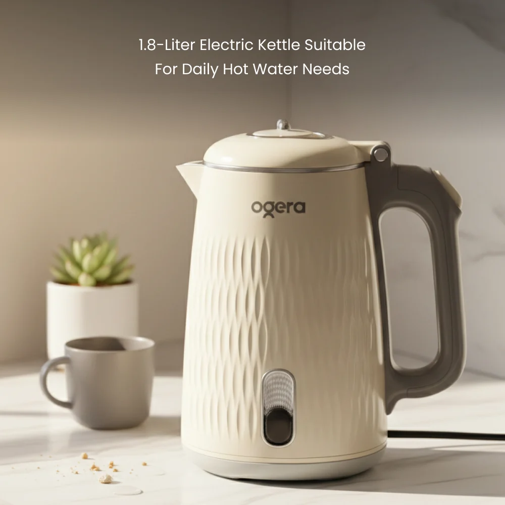 Ogera Electric Kettle  Cool-Touch Safe Boil 1.8L Capacity 1500W OG1513EK