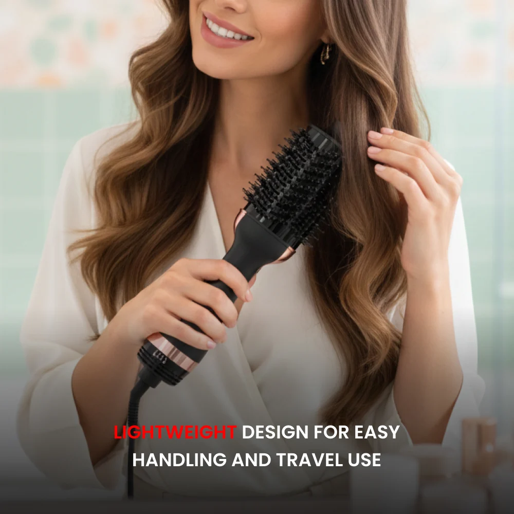 Ogera Hot Air Hair Styling Brush with Round Barrel Volumizing & Smooth Hair Styling Fast OG2421HB