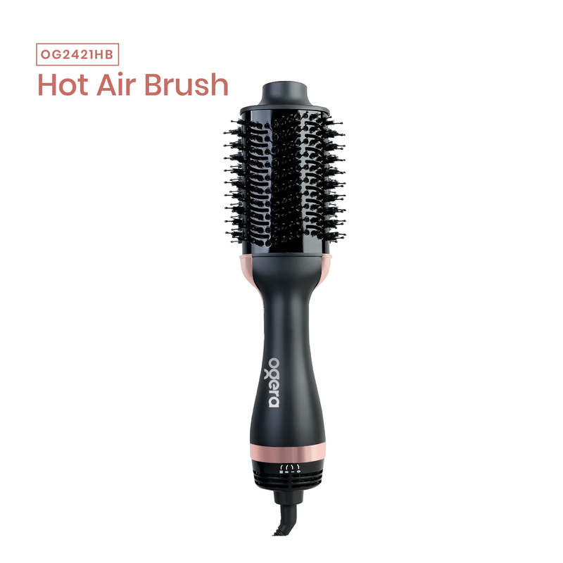 Ogera Hot Air Hair Styling Brush with Round Barrel Volumizing & Smooth Hair Styling Fast OG2421HB