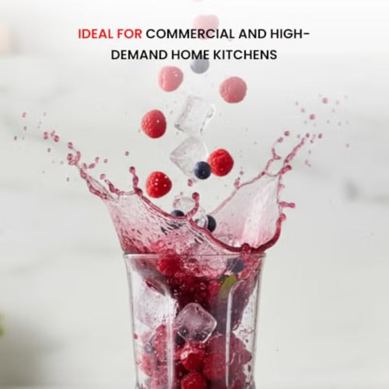 Ogera OG500CBR Commercial Blender 2000W with 2L Unbreakable Jar Stepless Speed Regulation