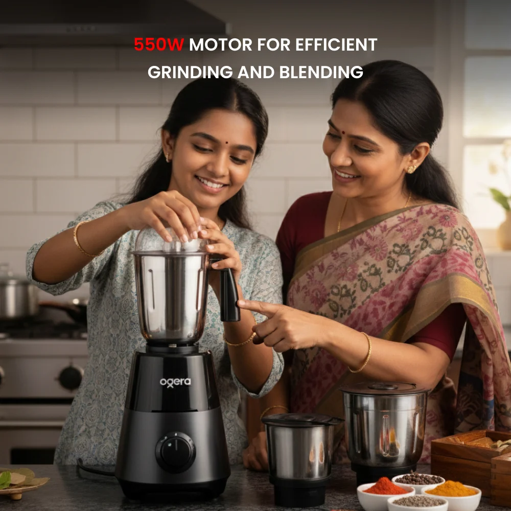 Ogera 3 IN 1 INDIAN MIXER GRINDER 550W-OG5008GM