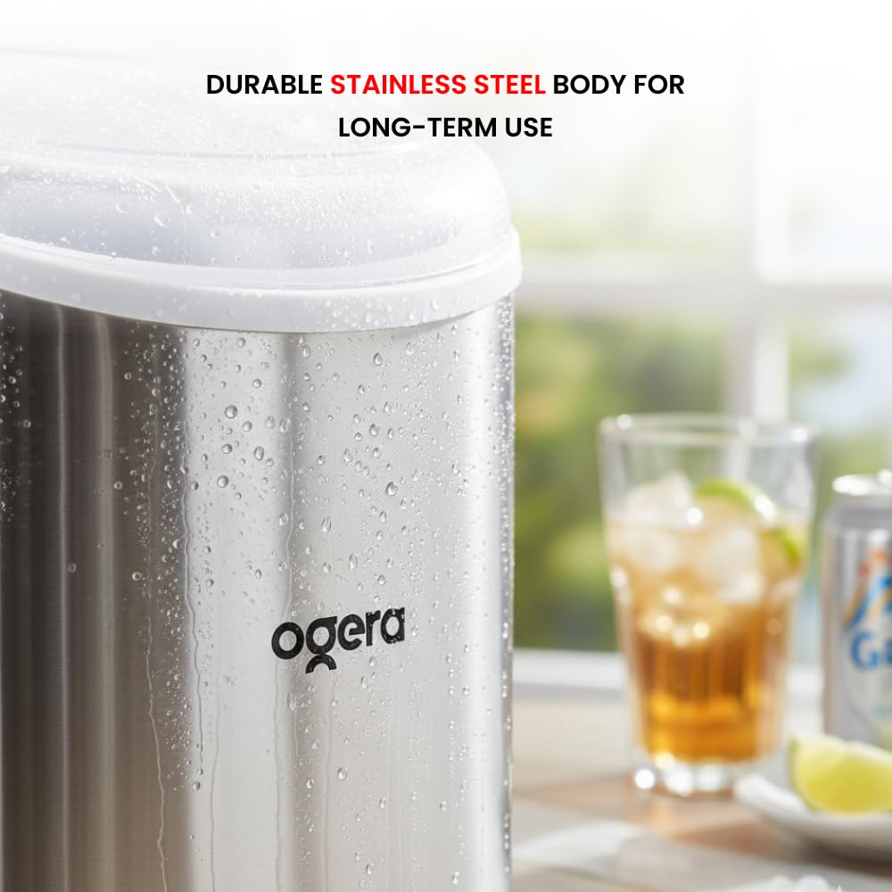 Ogera Ice Maker Og140im – 12kg Portable Ice Machine For Home Office & Café Og140im