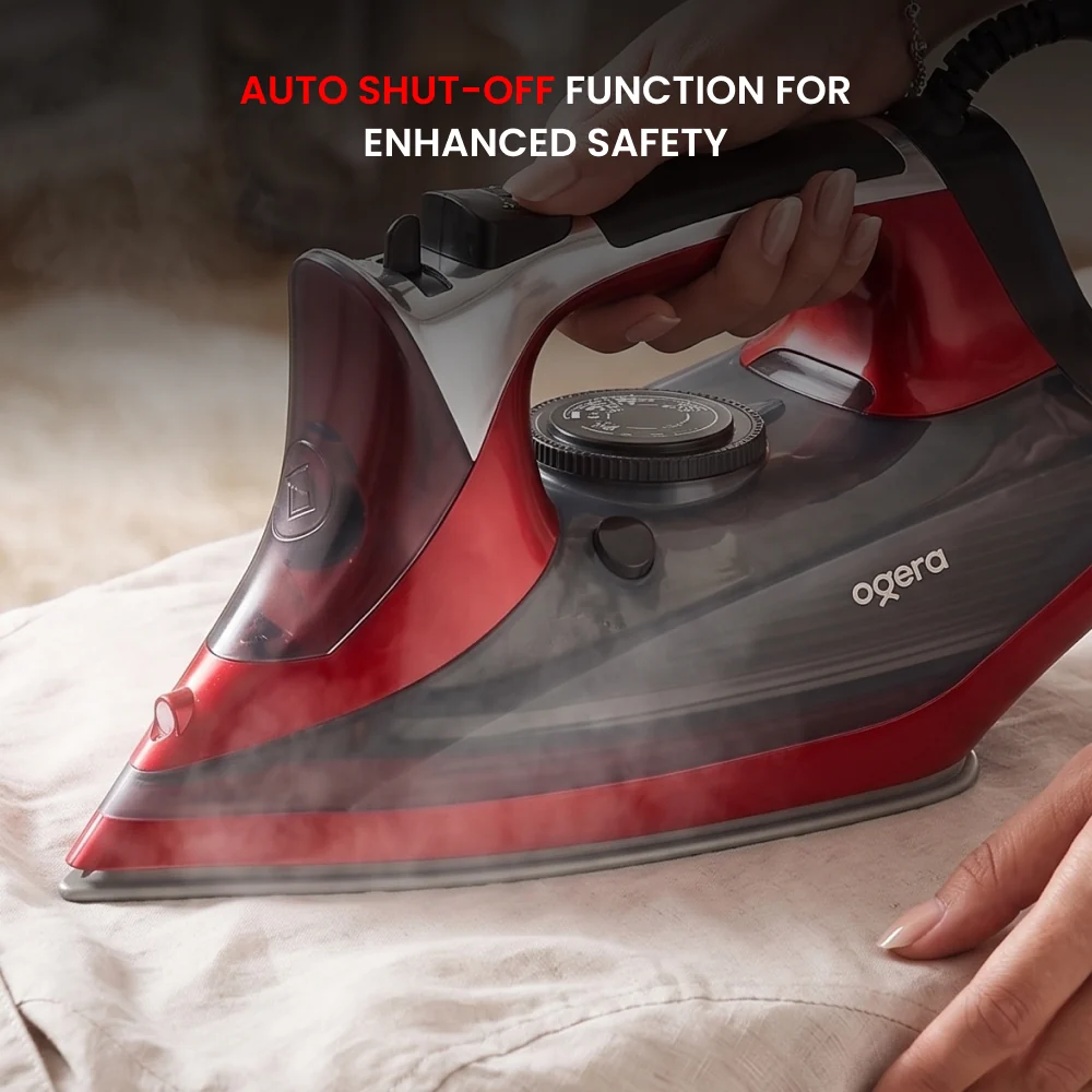Ogera Steam Iron 2200W Ceramic Soleplate Anti-Drip System Anti-Drip System OG50SI
