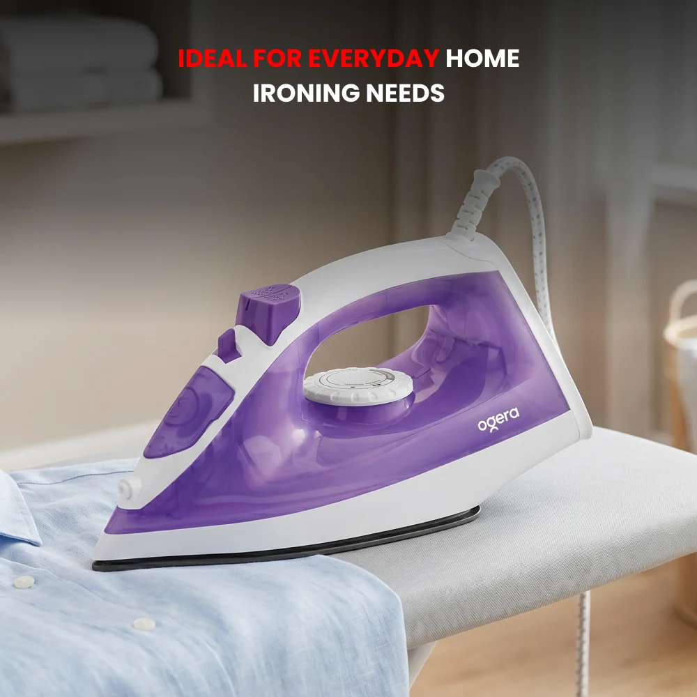 Ogera Steam Iron 1600W Ceramic Soleplate Anti-Drip Function OG52SI