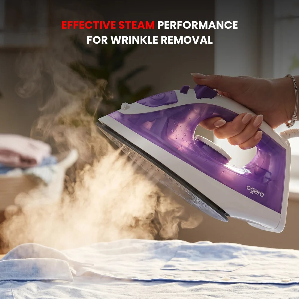 Ogera Steam Iron 1600W Ceramic Soleplate Anti-Drip Function OG52SI