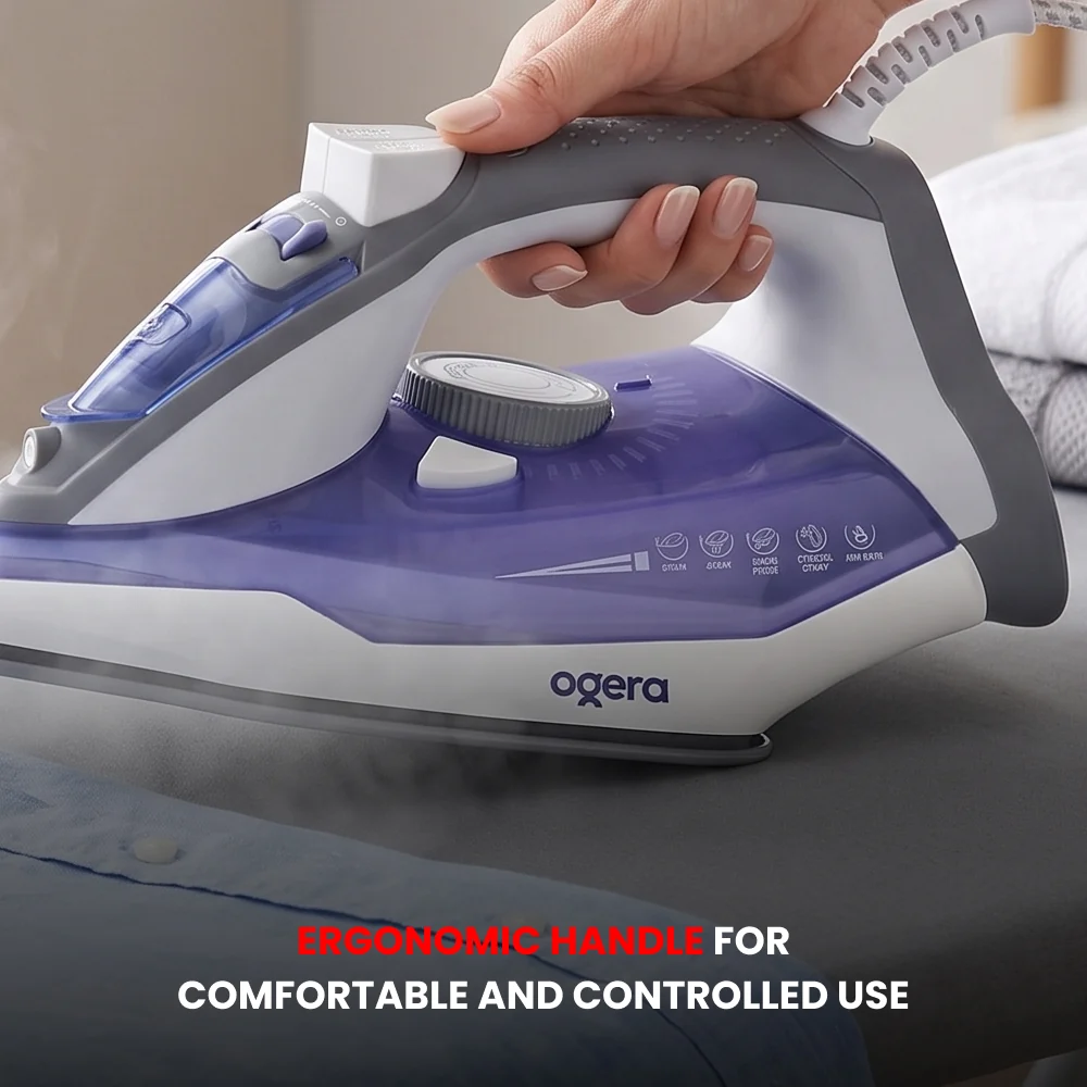 Ogera Steam Iron 2200W Ceramic Soleplate Anti-Drip Function OG53SI