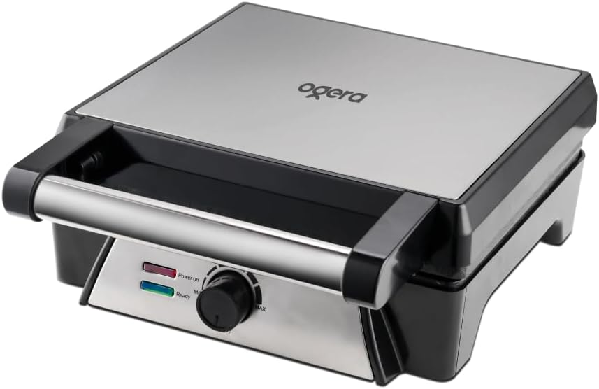 Ogera Electric Corn Pancake Maker 2000W Non‑Stick Round Plate Snack Maker OG1302GT