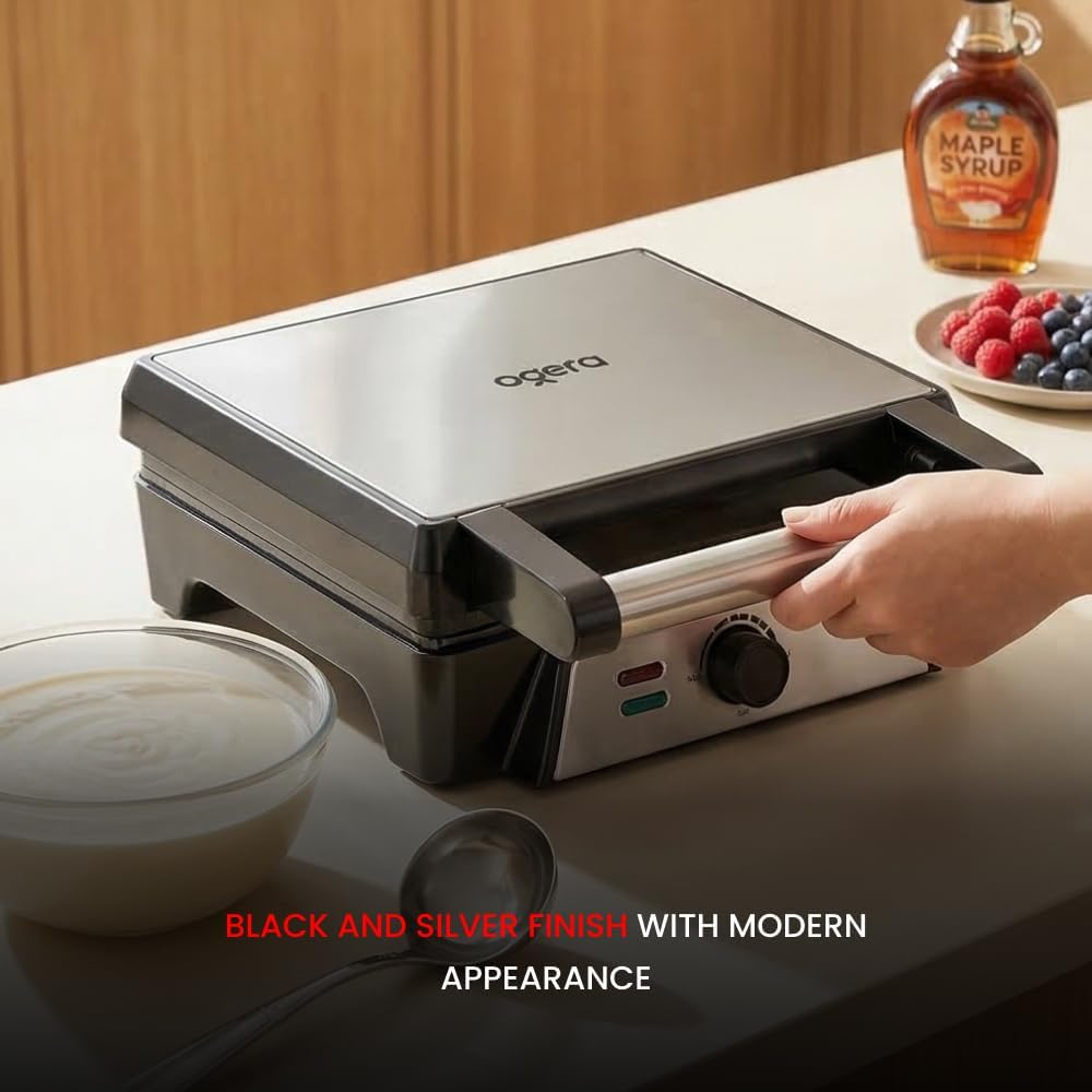 Ogera Electric Corn Pancake Maker 2000W Non‑Stick Round Plate Snack Maker OG1302GT