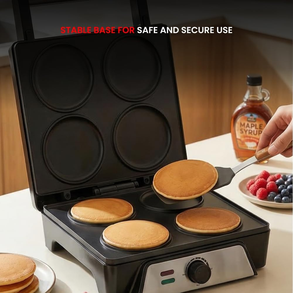 Ogera Electric Corn Pancake Maker 2000W Non‑Stick Round Plate Snack Maker OG1302GT