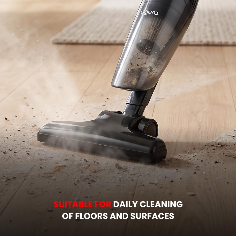 Ogera OG701SV HEPA Cyclonic Stick Vacuum Cleaner 2-in-1 Lightweight Corded Handheld Vacuum