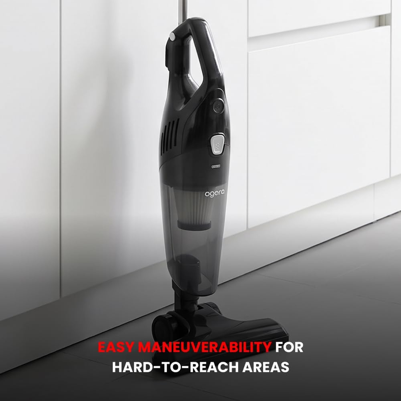 Ogera OG701SV HEPA Cyclonic Stick Vacuum Cleaner 2-in-1 Lightweight Corded Handheld Vacuum