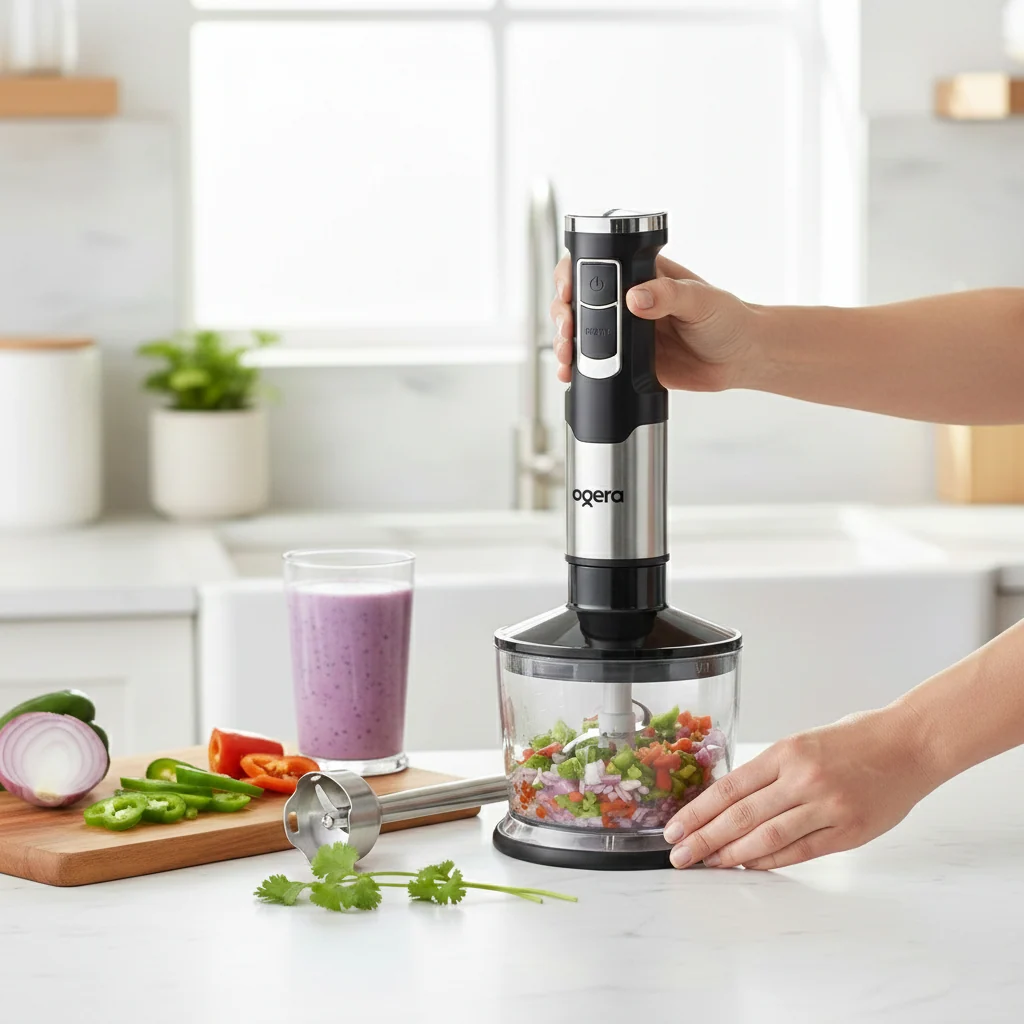 Ogera 5‑in‑1 Hand Blender Set 500W | 100% Copper Motor OG601HB