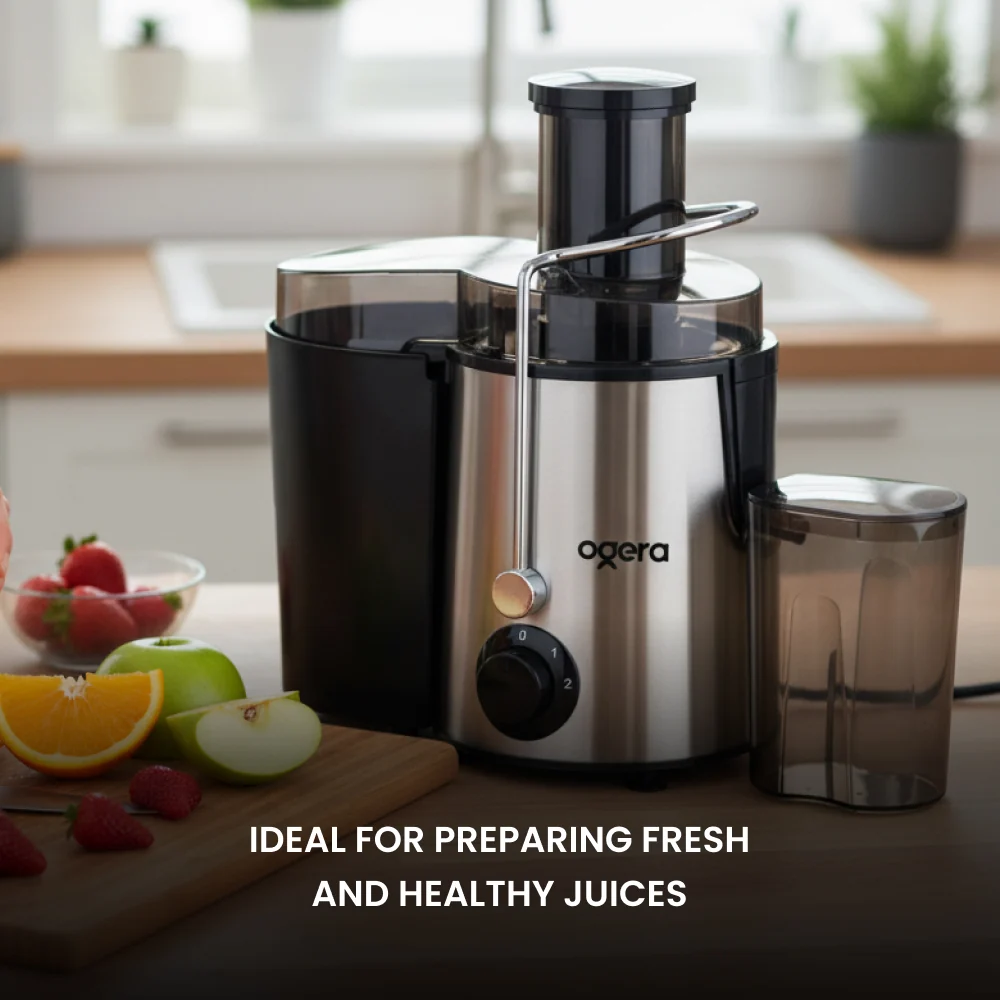 Ogera Juicer Machine 450W Power Juice Extractor for Fruits & Vegetables Dual Speed Juicer OG1650JE