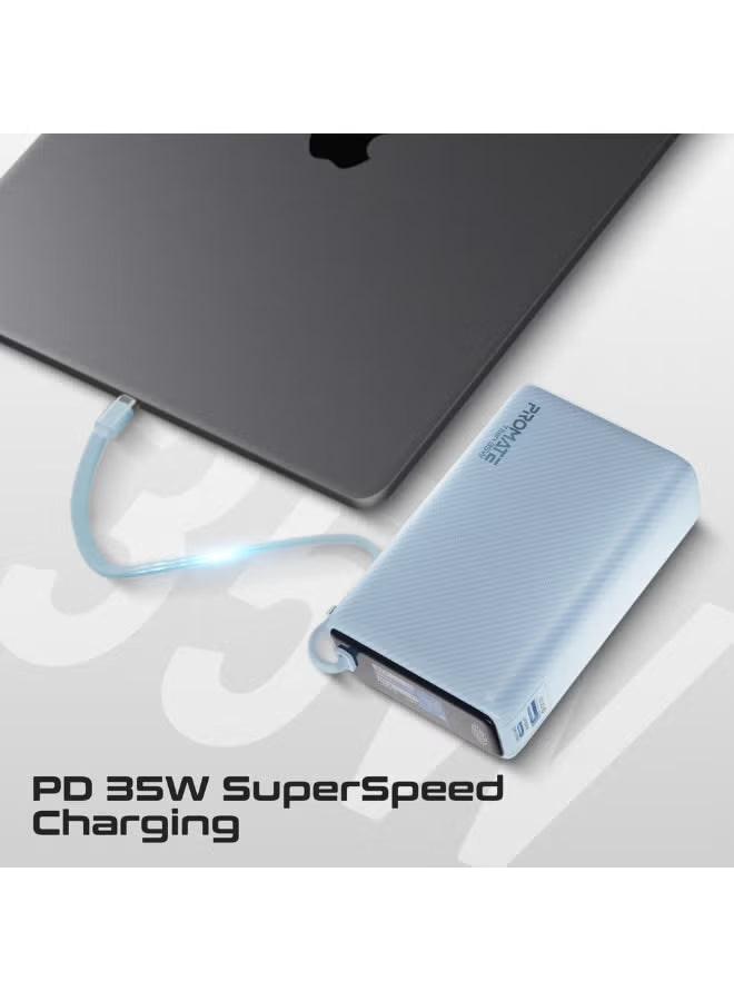 PROMATE Titan-35W 20000mAh Power bank w/ 35W Total Output, 35WPD USB-C-21