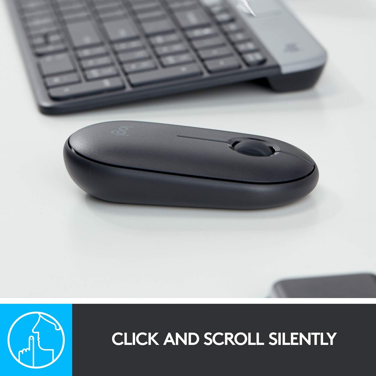 Logitech Pebble M350 Wireless Mouse Black