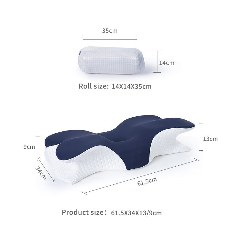 BEWALKER 6D PARYTIOTIONED MEMORY FOAM PILLOW