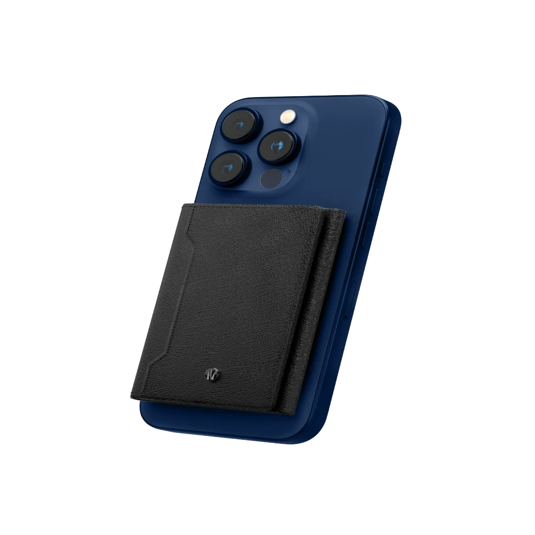 Levelo Mitte 8 in 1 MagSafe Wallet - Black  LVLM81MWBK