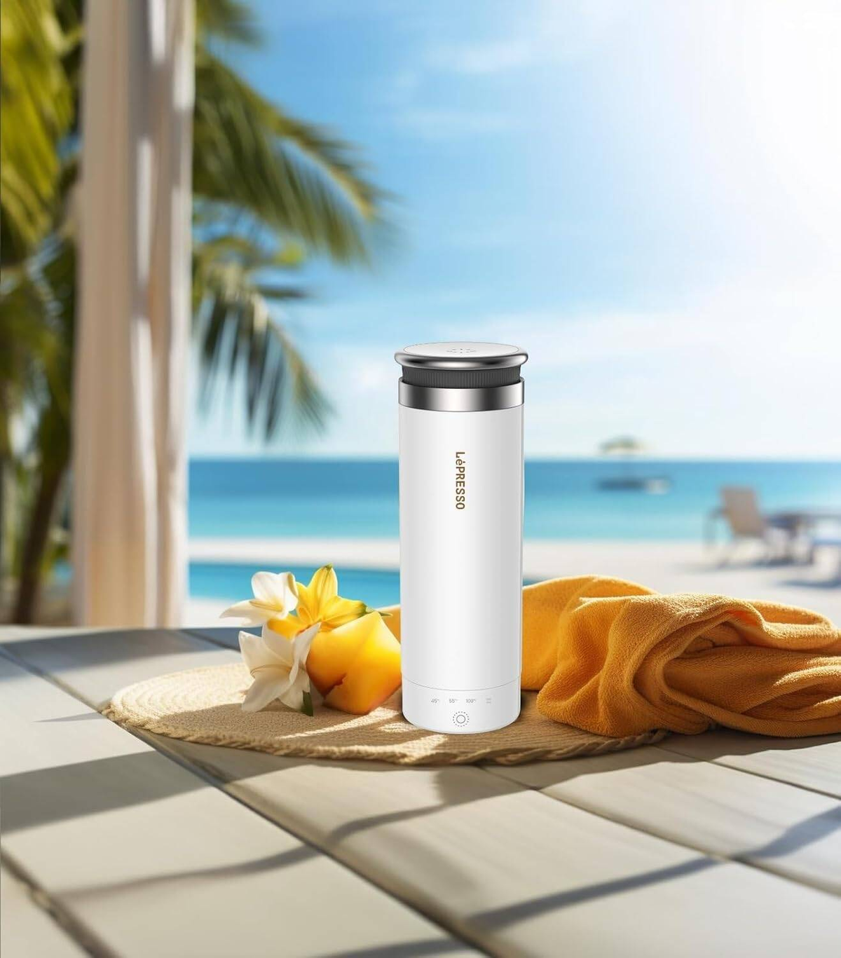 LePresso 300ml Portable Outdoor Electric Kettle Adjustable Temprerature Control