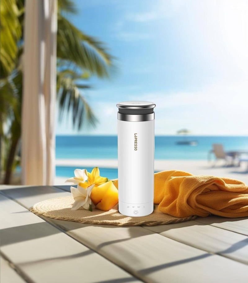 LePresso 300ml Portable Outdoor Electric Kettle Adjustable Temprerature Control