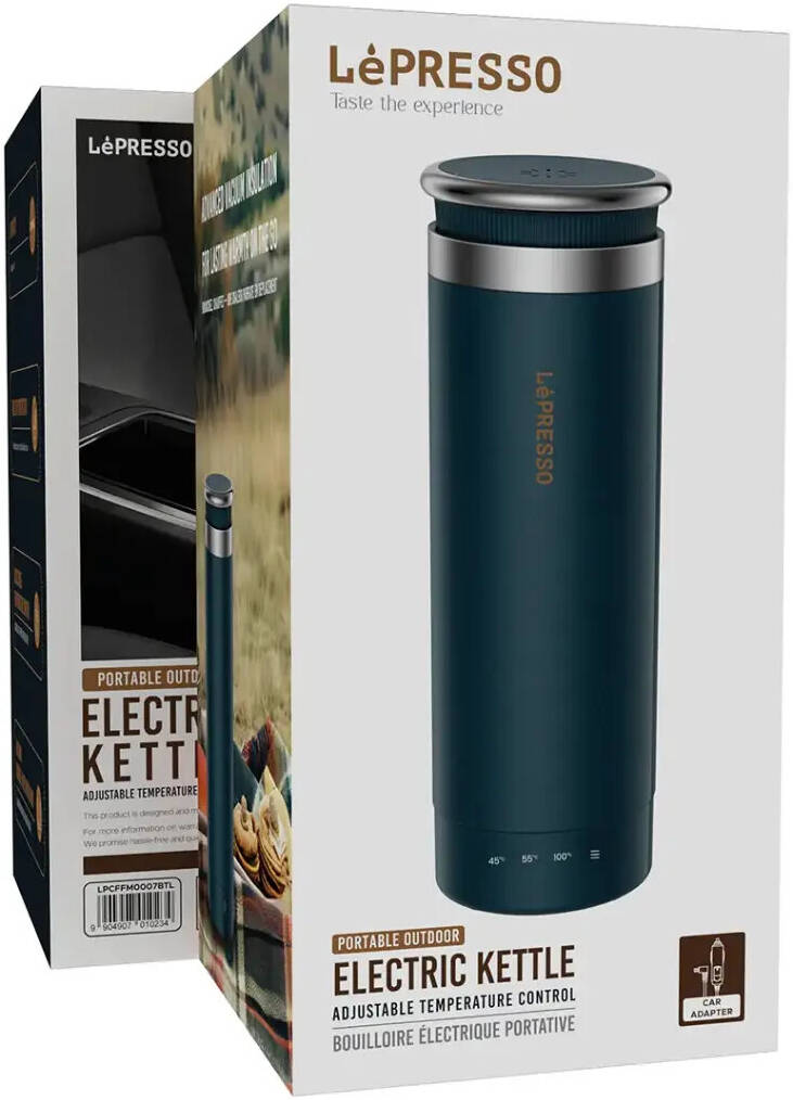 LePresso 300ml Portable Outdoor Electric Kettle Adjustable Temprerature Control