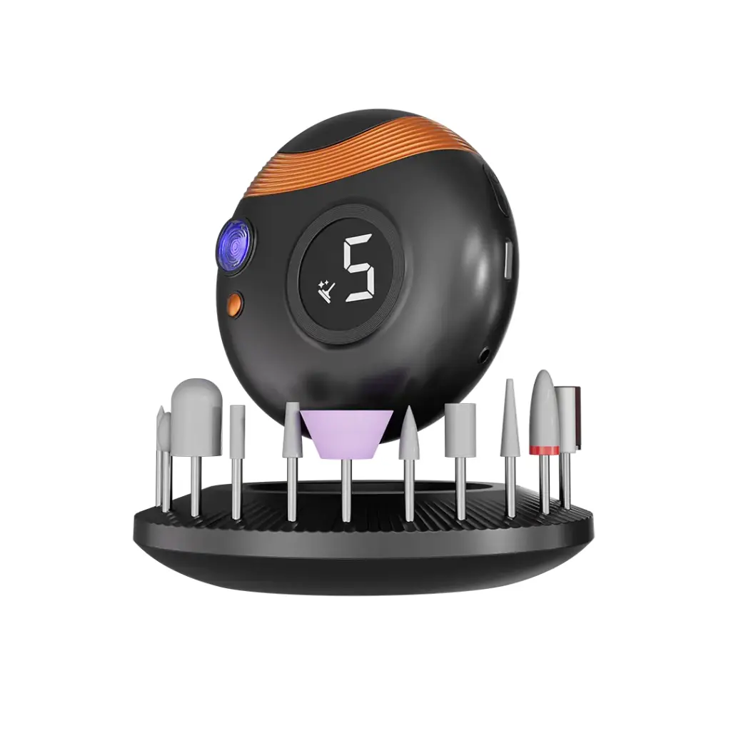 Porodo 3-in-1 Electric Nail Multi-Functional 11pcs Set and UV Light - Black