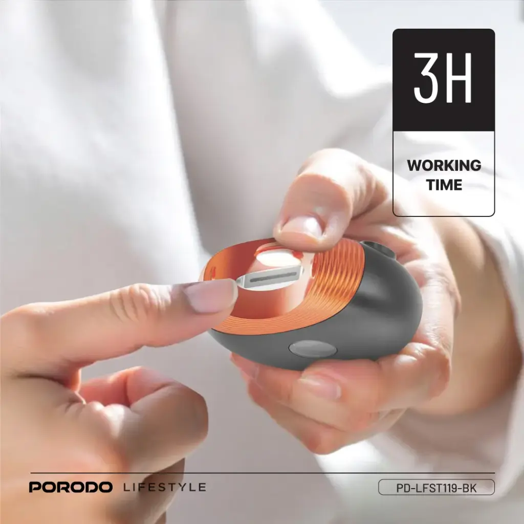 Porodo 3-in-1 Electric Nail Multi-Functional 11pcs Set and UV Light - Black