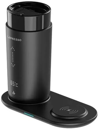 LePresso Smart Travel Heated Mug 12oz with Wireless Charging Pad
