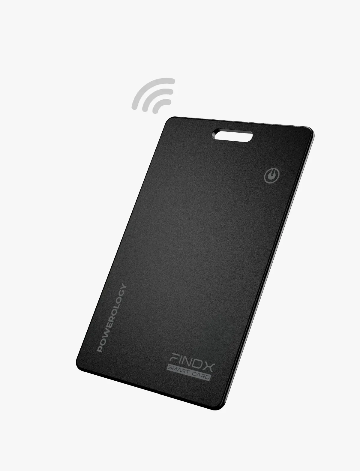 Powerology FindX IPX8 Smart Card Rechargeable Wireless Charging 100mAh - Black