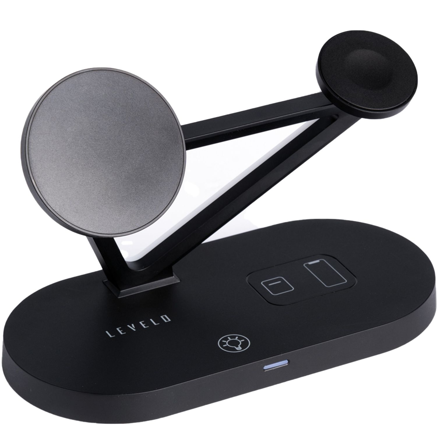 Levelo Premio 5 in 1 Magsafe Wireless Charging Station 15W - Black