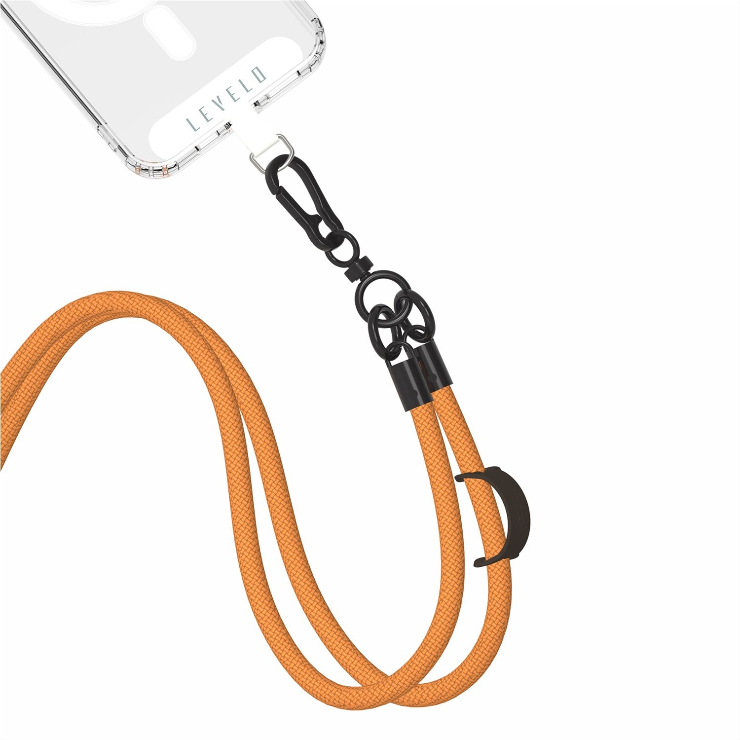 Levelo Everly Phone Crossbody Lanyard  LVLEPCBLCORG