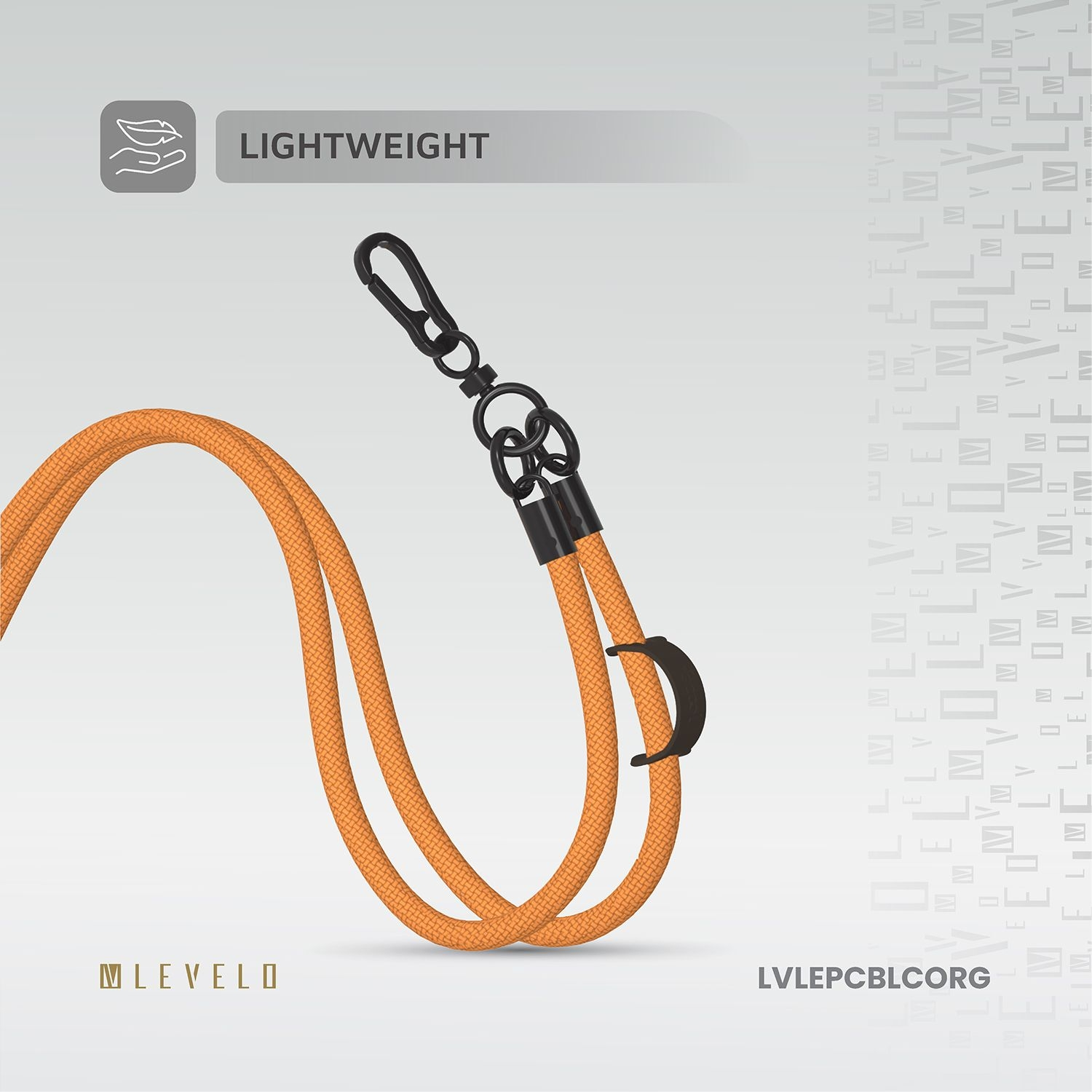 Levelo Everly Phone Crossbody Lanyard  LVLEPCBLCORG