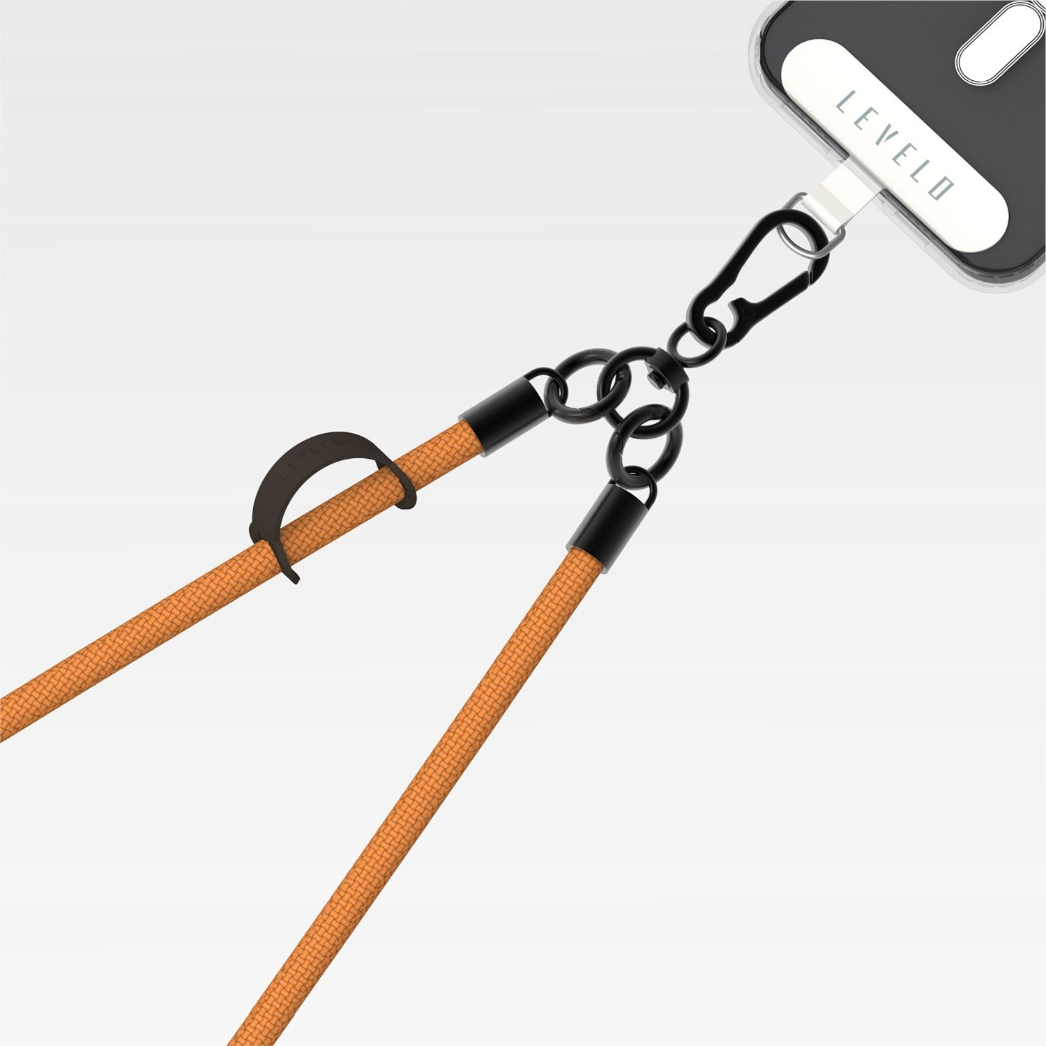 Levelo Everly Phone Crossbody Lanyard  LVLEPCBLCORG