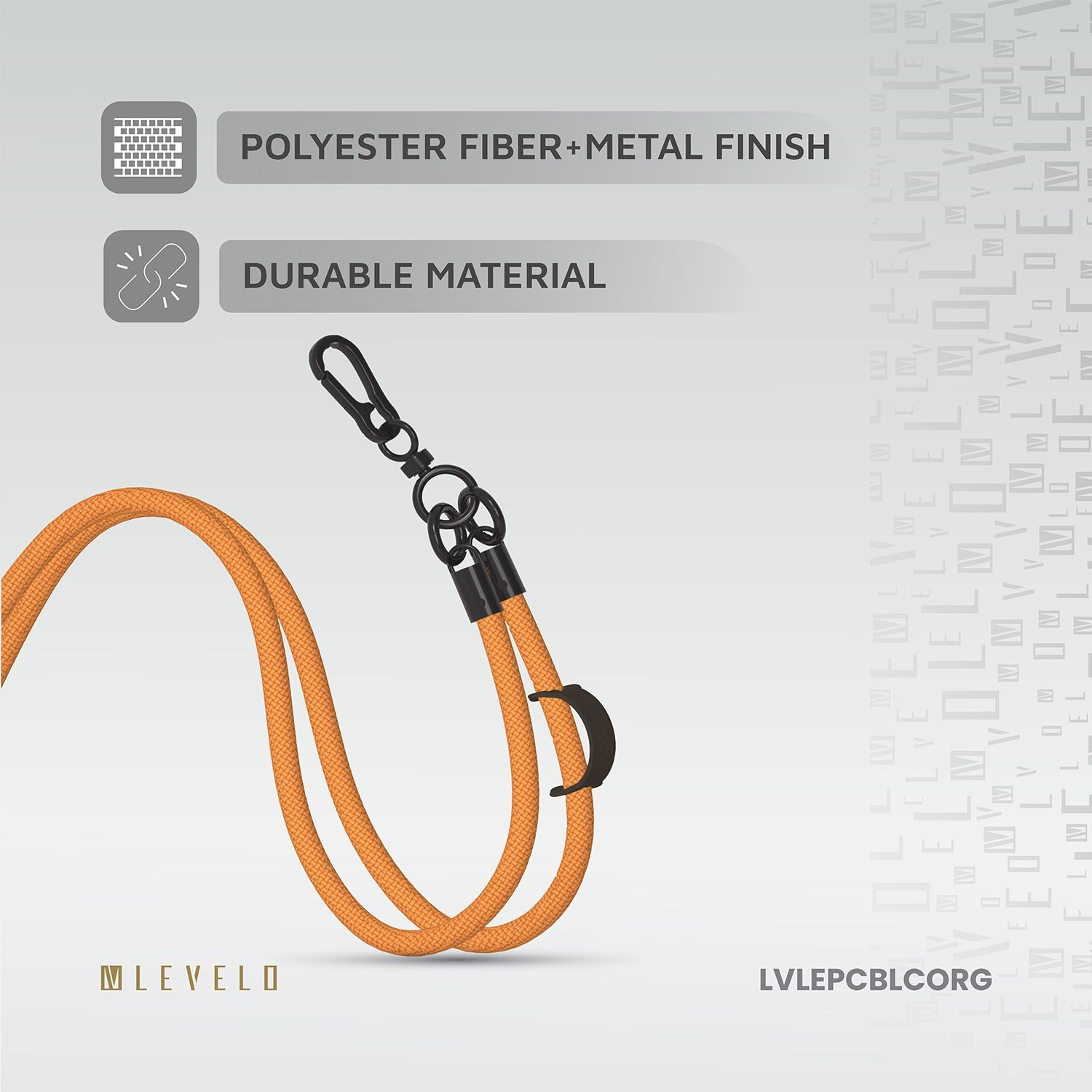 Levelo Everly Phone Crossbody Lanyard  LVLEPCBLCORG