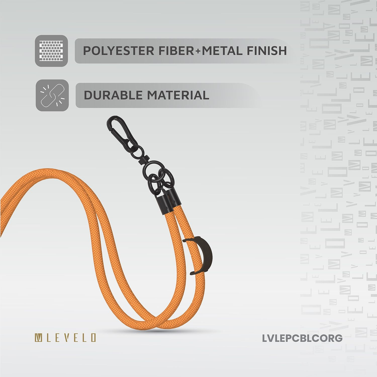 Levelo Everly Phone Crossbody Lanyard  LVLEPCBLCORG