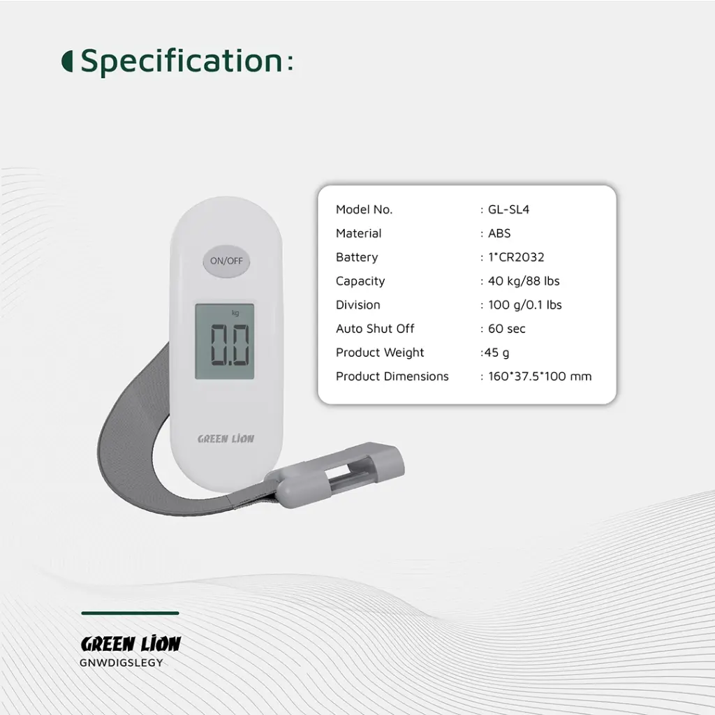 Green Lion Weight Mate Digital Luggage Scale
