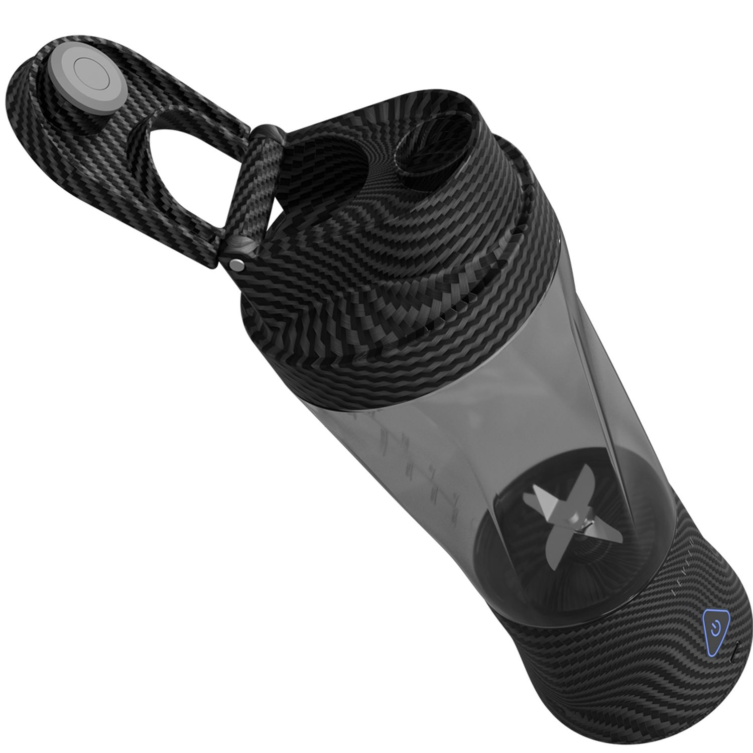 Levelo AeroFlex 6 Blades Portable 6000mAh Carbon Fiber Blender - Smoky Transp arent