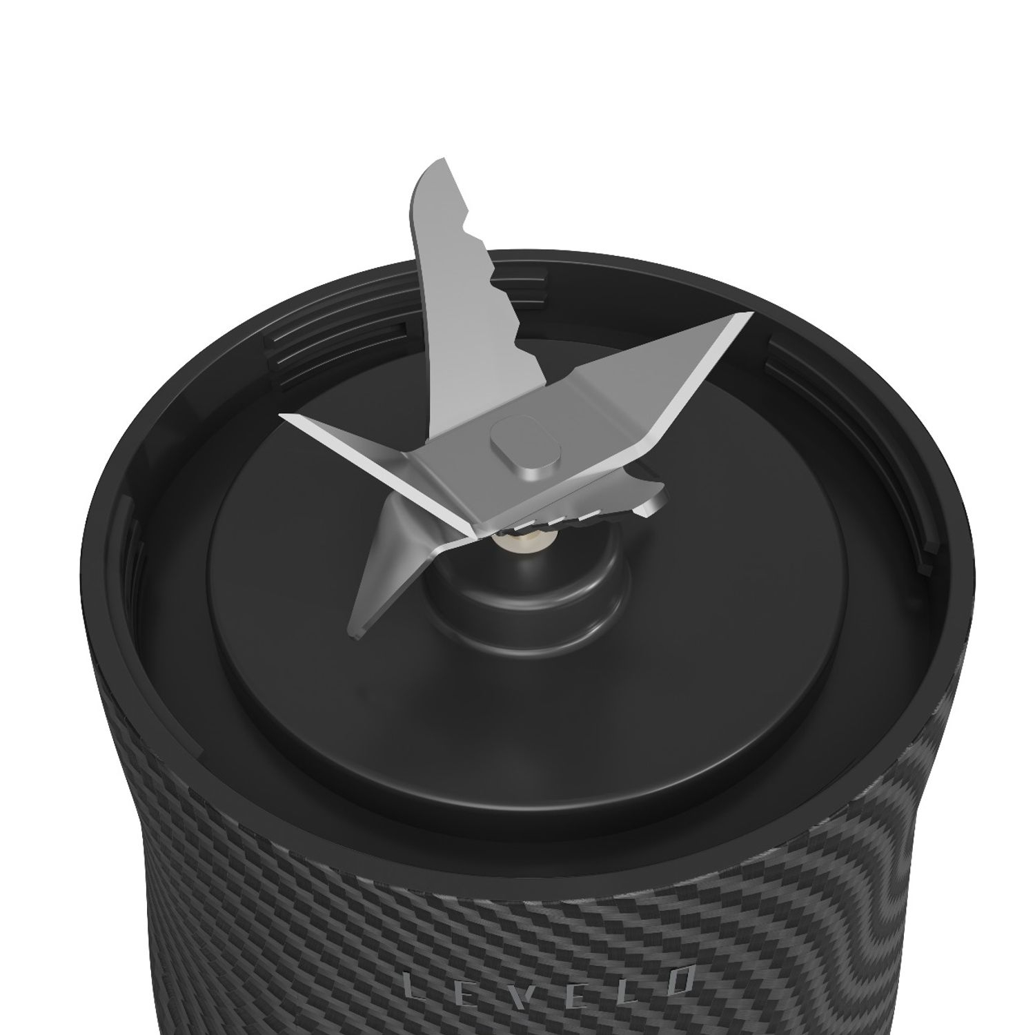 Levelo AeroFlex 6 Blades Portable 6000mAh Carbon Fiber Blender - Smoky Transp arent