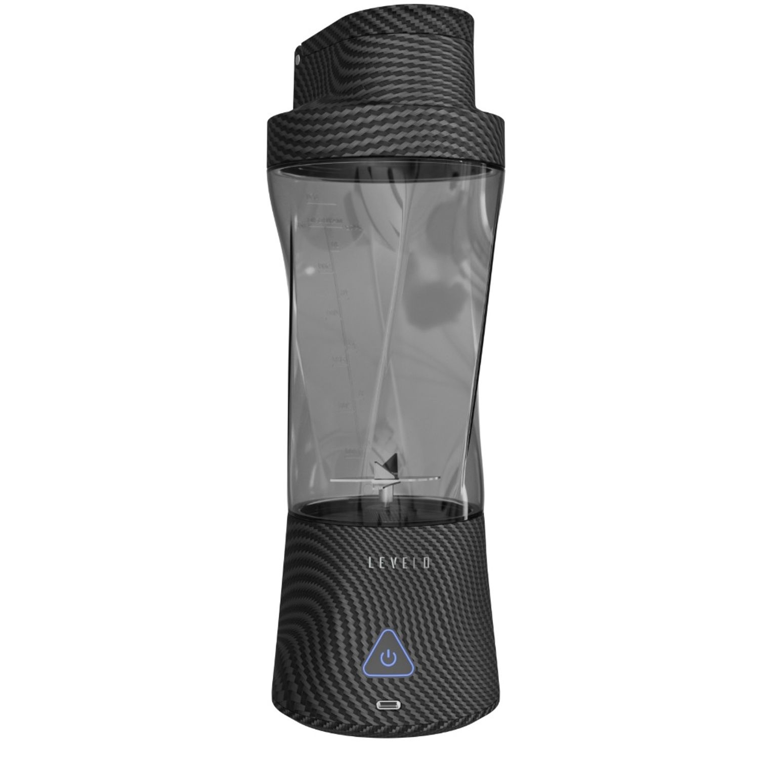 Levelo AeroFlex 6 Blades Portable 6000mAh Carbon Fiber Blender - Smoky Transp arent