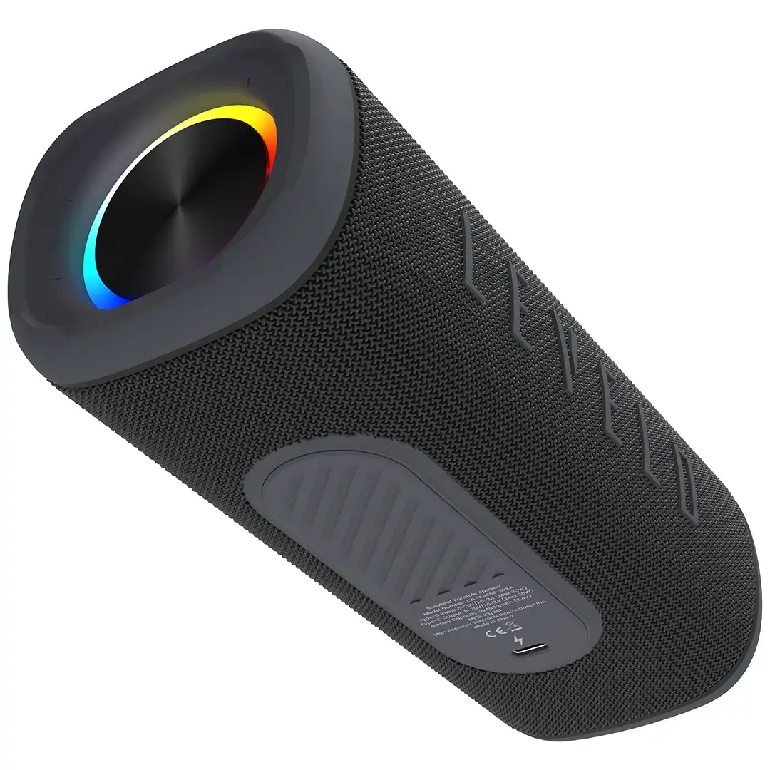 Levelo BassBeat Portable Speaker With Display - Black