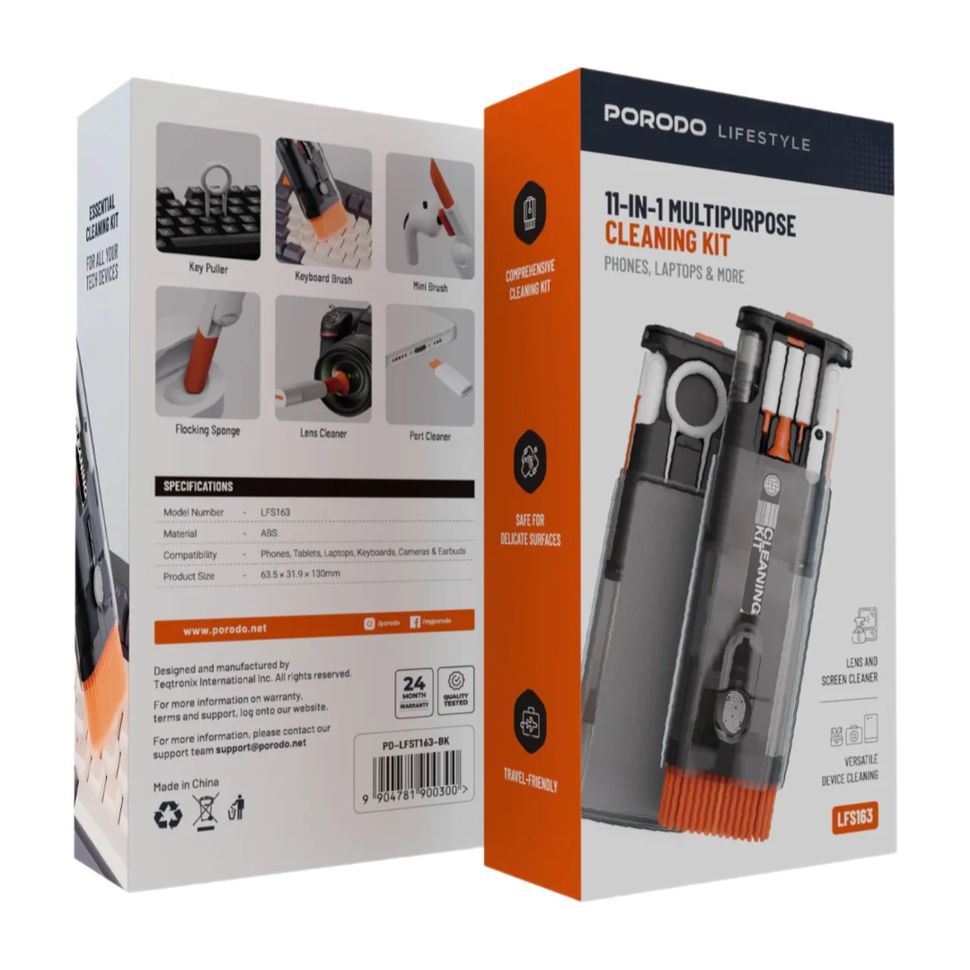 Porodo 12-IN-1 Cleaning Kit