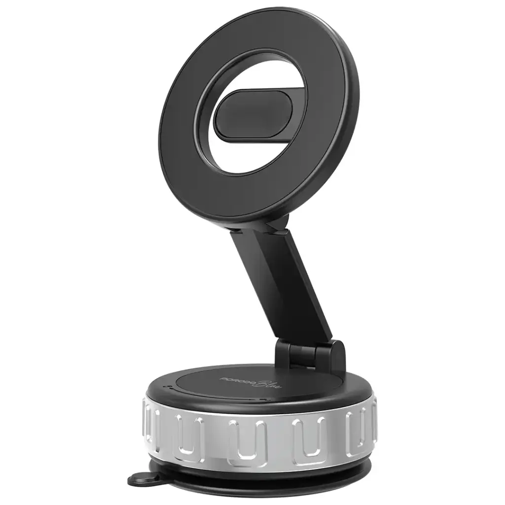 Porodo Blue 360° Rotatable Adjustable Vacuum Magsafe Suction Holder - Black