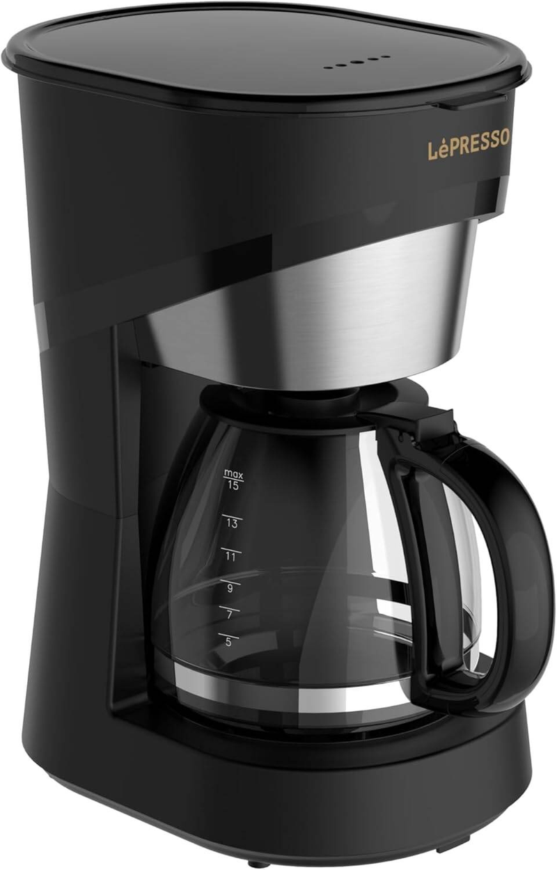 LePresso Drip Brew 900W Coffee Maker - Black