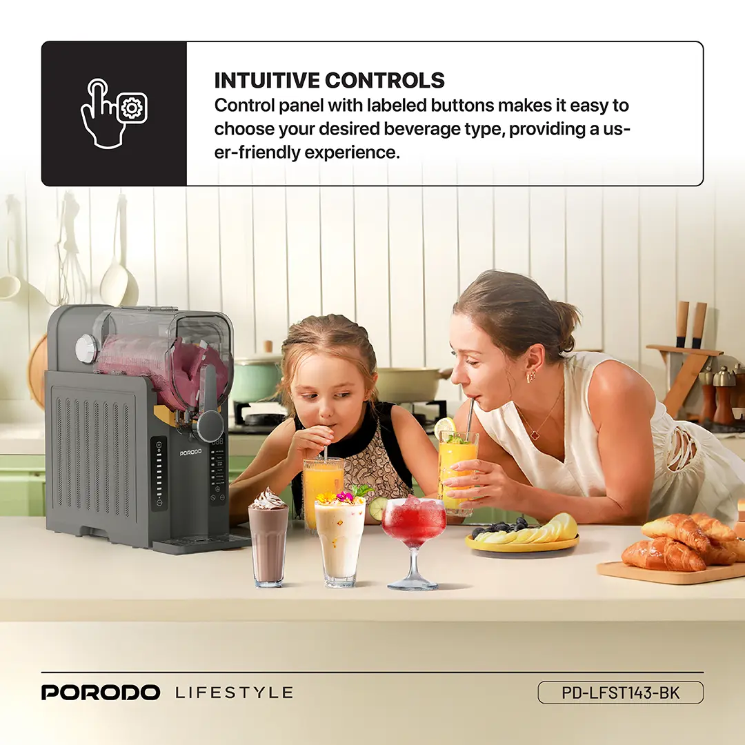 Porodo Lifestyle 200W Slushie and Frozen Drink Maker Machine