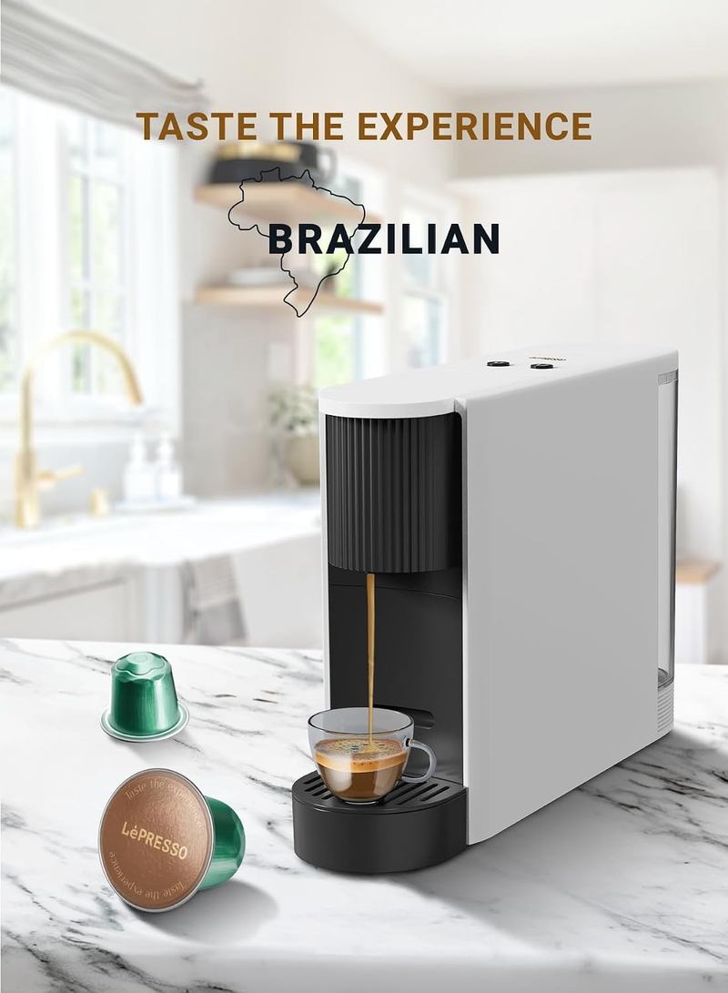 LePresso Aluminum Capsules for Nespresso Medium Blended 10pc - Brazil
