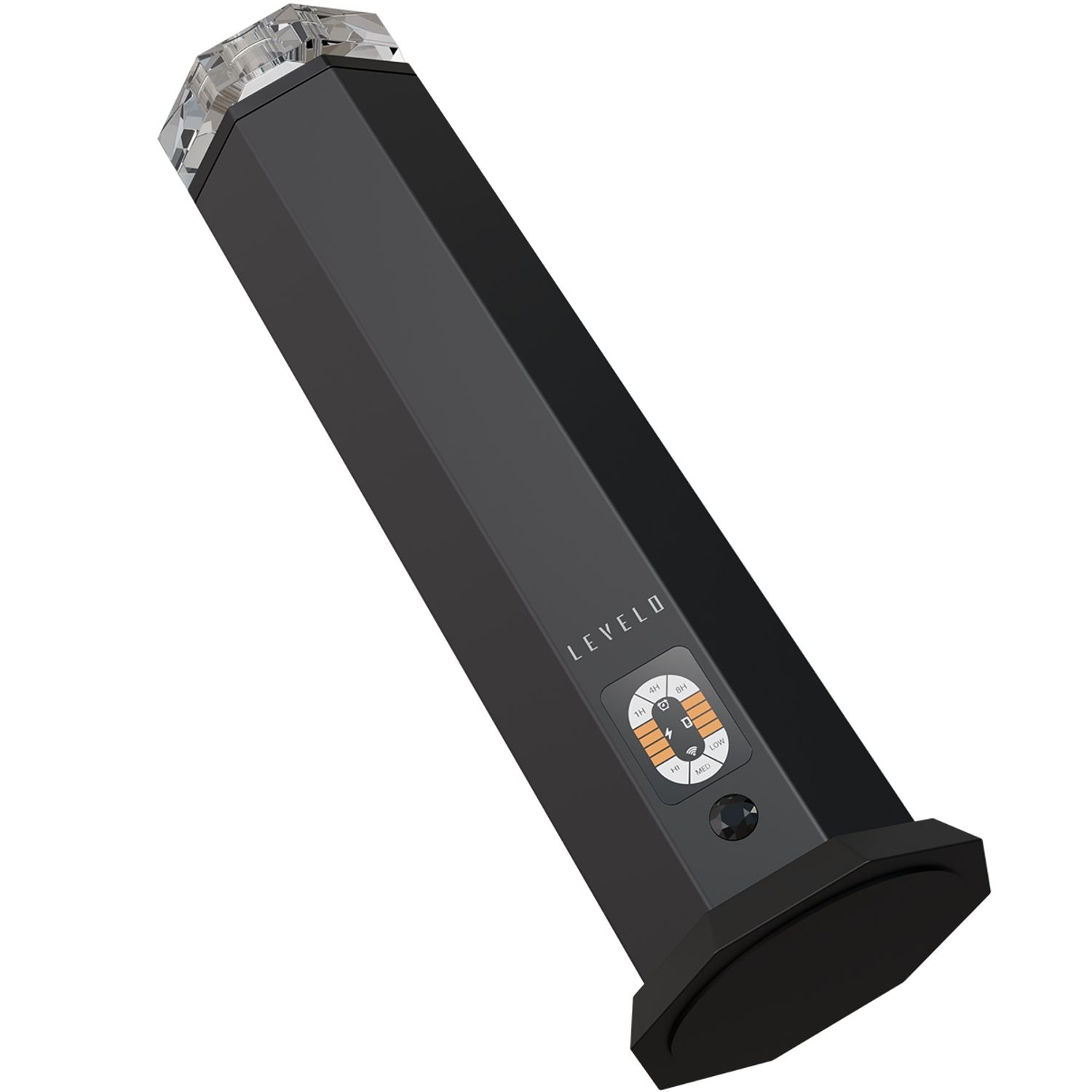 Levelo TowerHaze Crystal Waterless Portable 3600mAh Scent Diffuser - Metallic B lack