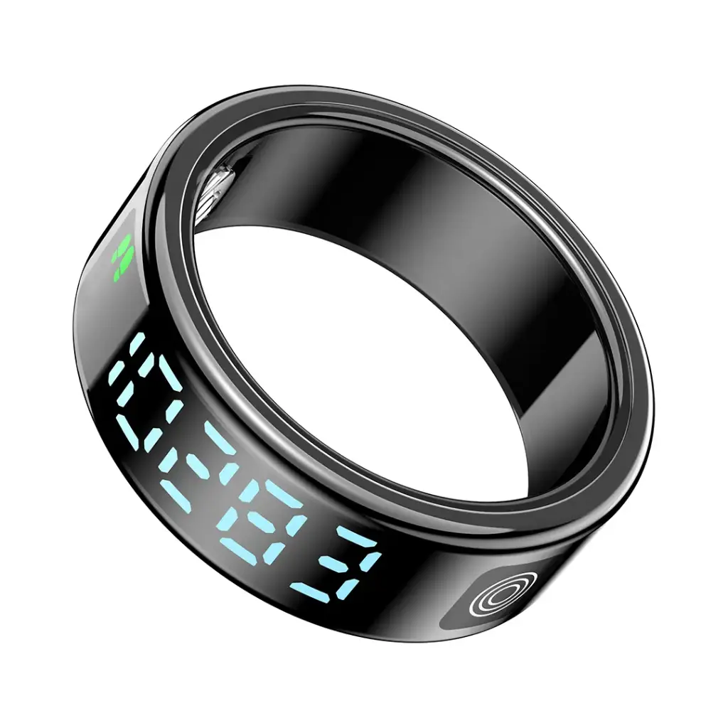 Porodo FitSync 10" Smart Ring with Digital Diplay - Silver