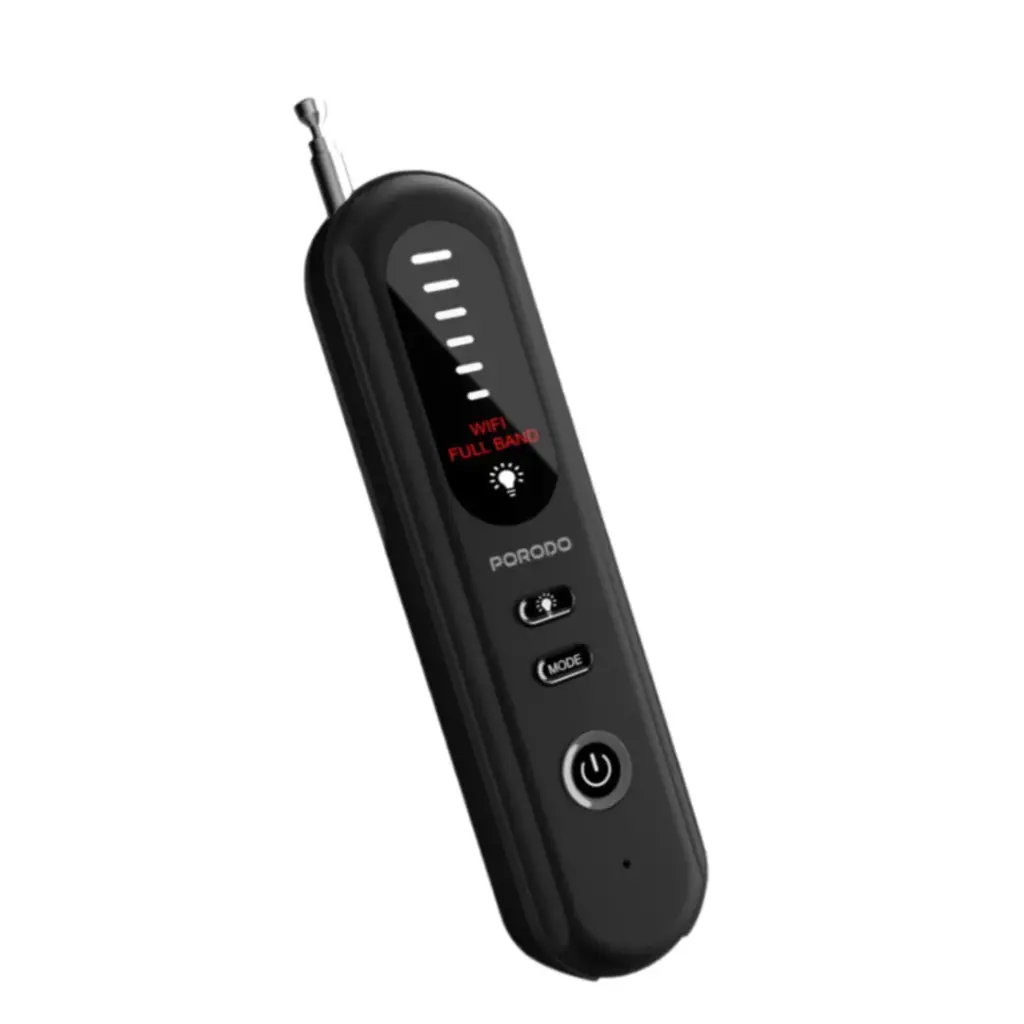Porodo Spy Guard All-in-1 Hidden Camera Detector with Built-in Antenna 500mAh