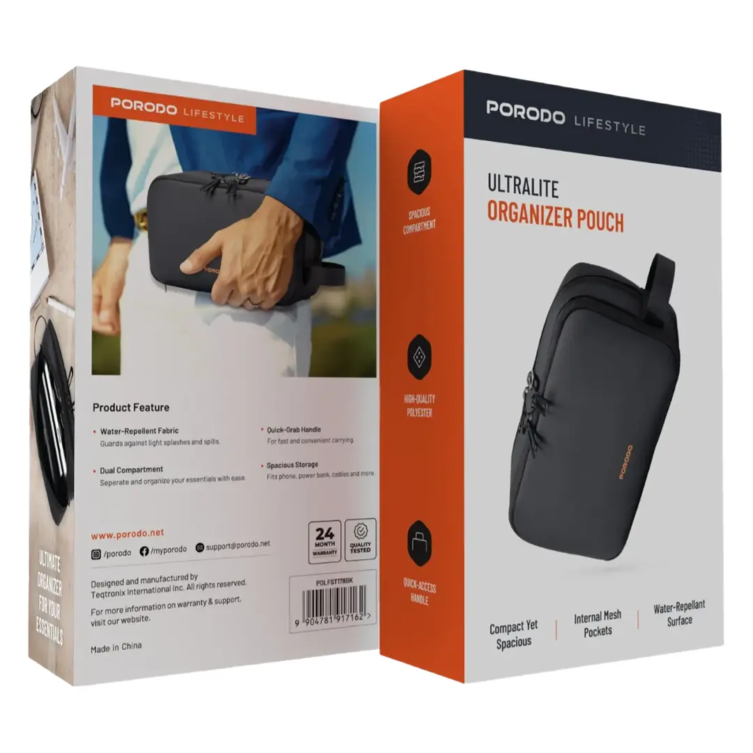 Porodo Lifestyle UltraLite Pouch - Black