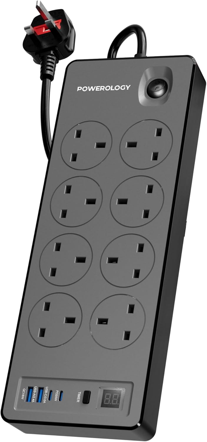 Powerology Timing control USB 8 Socket Timing control USB 200-250V