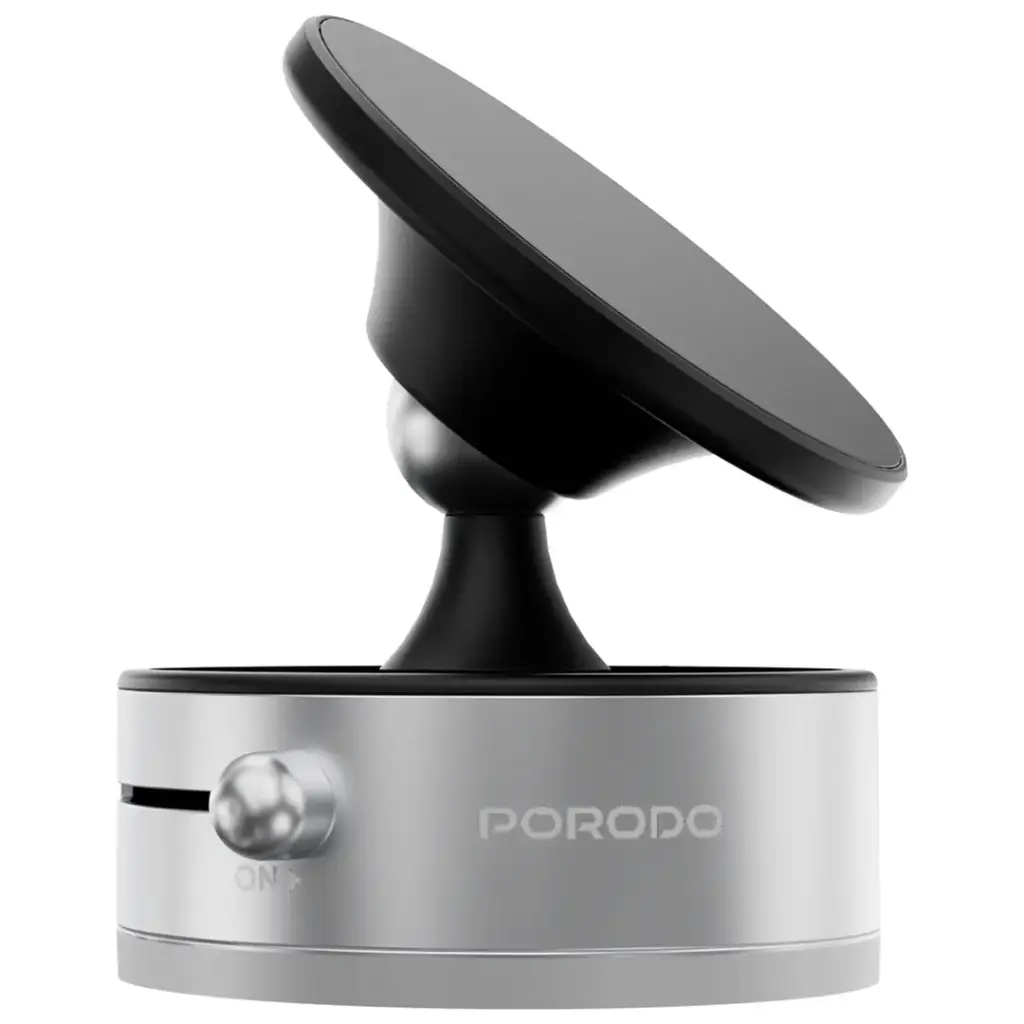 Porodo MultiSurface Magsafe Phone Holder with Manual section ABS + PC +Aluminum alloy+ TPE - Dark Gra